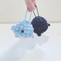 Image 2 of Crochet Blue Whale and Orca