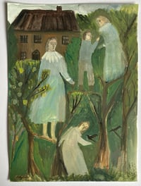 By Orchard Cottage - original gouache painting