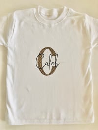 camo initial t shirt