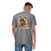 Image 12 of Love Paw Print Men’s premium heavyweight tee