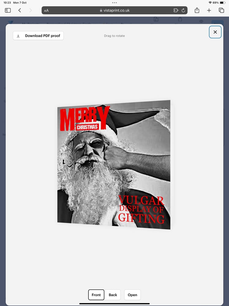 Image of Vulgar Christmas Card 