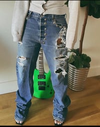 Image 3 of REWORKED STUDDED LEVIS 