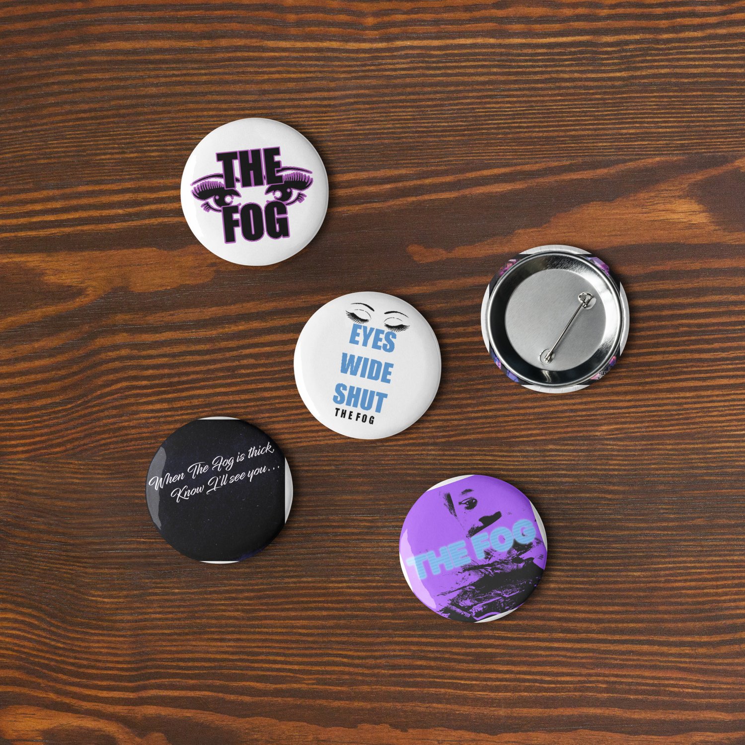 Image of The Fog pin buttons