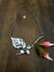 Image of Dogwood Flower Leaf Branch Necklace Handmade Chain