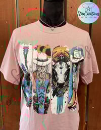 Image 1 of Western Brush Stroke Cowgirl