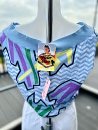 Image 5 of 80’s Abstract Bardot Top L