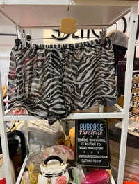 Image 1 of H & M leapard sheer shorts