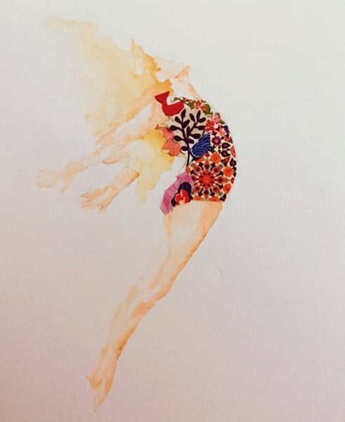 Image of LARGE CANVAS | Diving Belle 