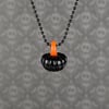 Pumpkin Pendant: Black & Orange