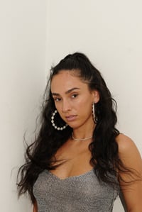 Image 3 of Dania hoop earrings