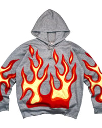 Image 5 of Inferno Flame Reworked Hoodie Size L