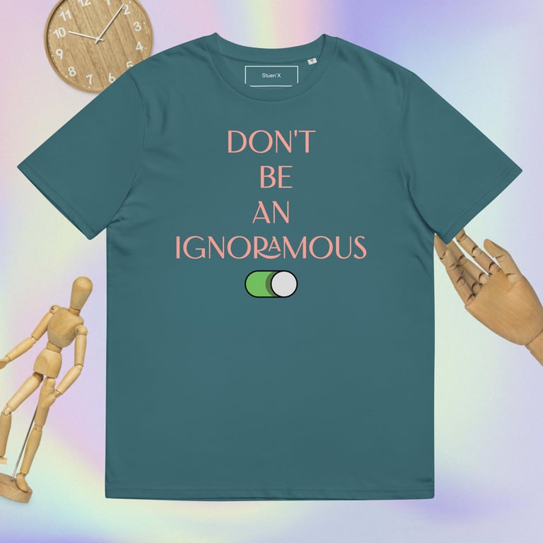 No Ignorance Unisex Organic Cotton T-shirt Image 5