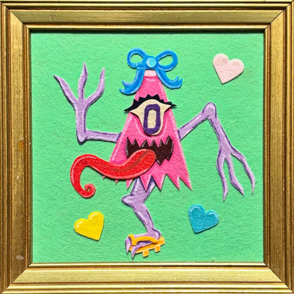 Image of Kasa Obake Felt Art Piece