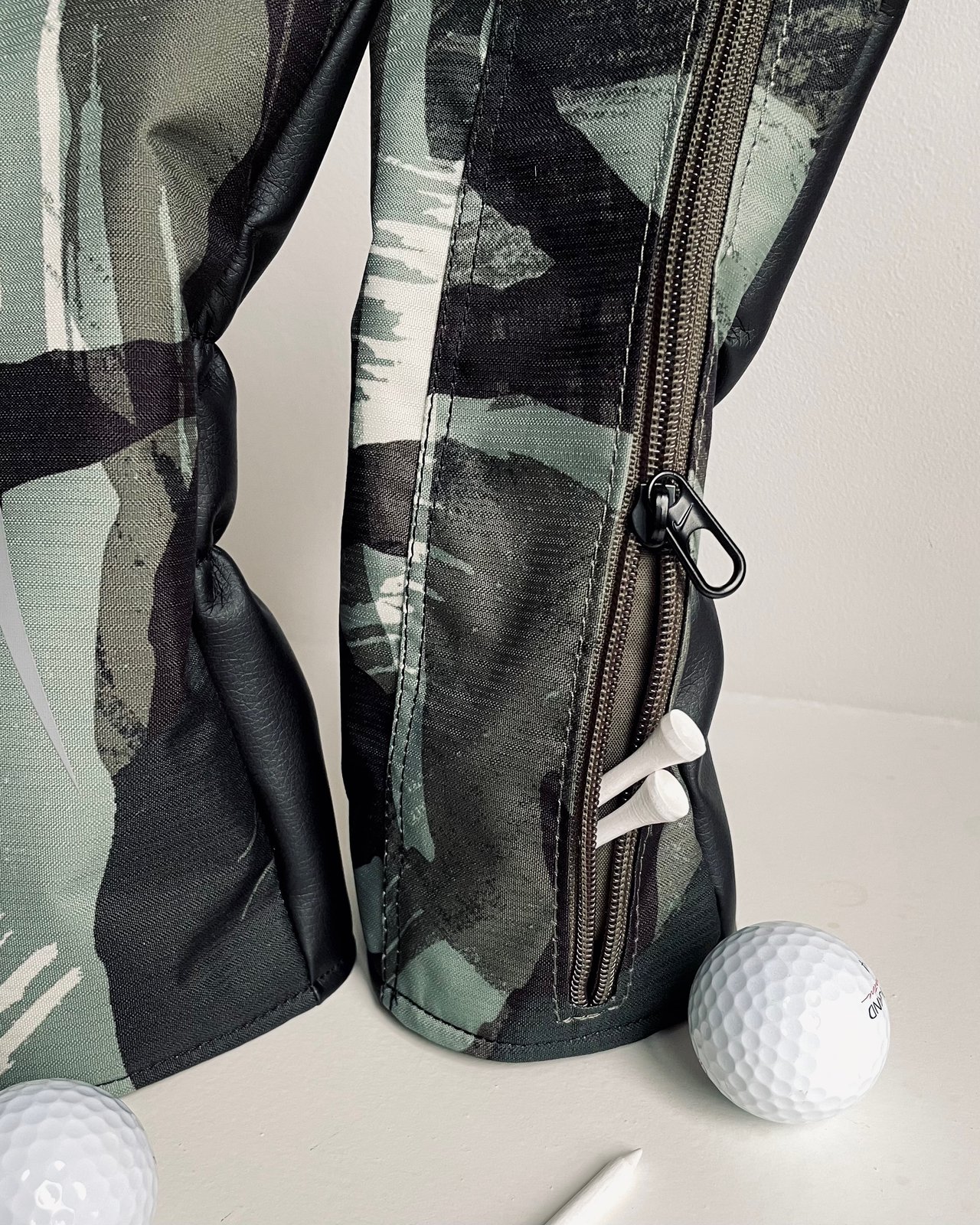 Custom Upcycled Nike Headcover Set - Green Camo