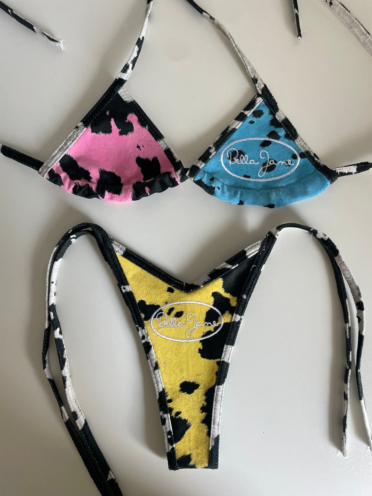 Image of Colorful Cowhide Swimsuit 