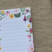 Image 2 of Garden Blooms Shopping List Note Pad