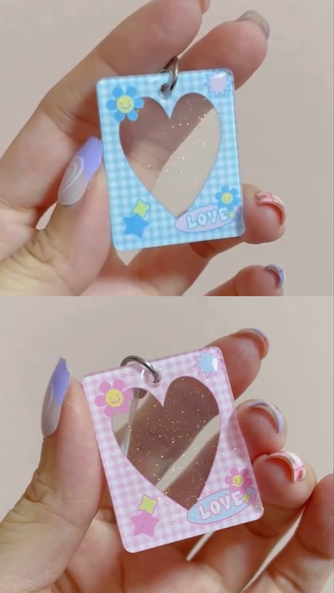 acrylic frame phone charms