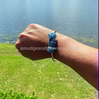 Image 8 of Raw Crystal Cuff Bangle Bracelets 