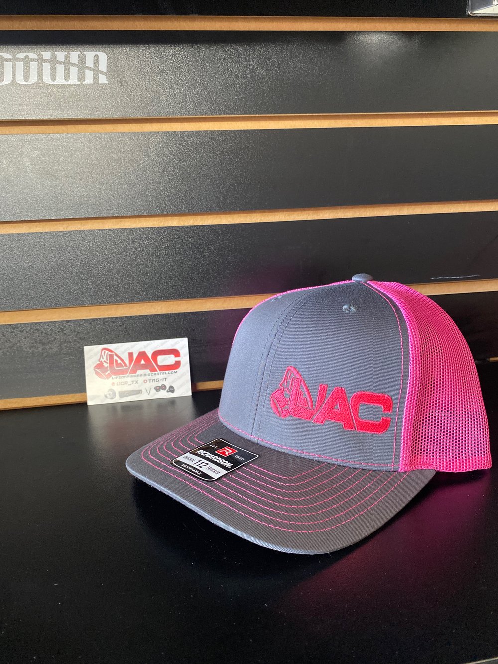 UAC hat pink and grey 