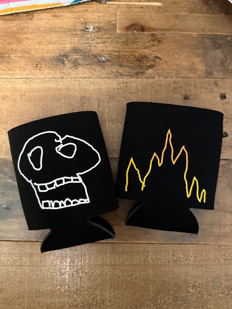 Image of Skull and Fire, by Hank - koozie