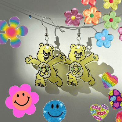 Image of green flower care bears