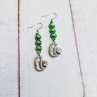 Image 2 of Sloth Earrings
