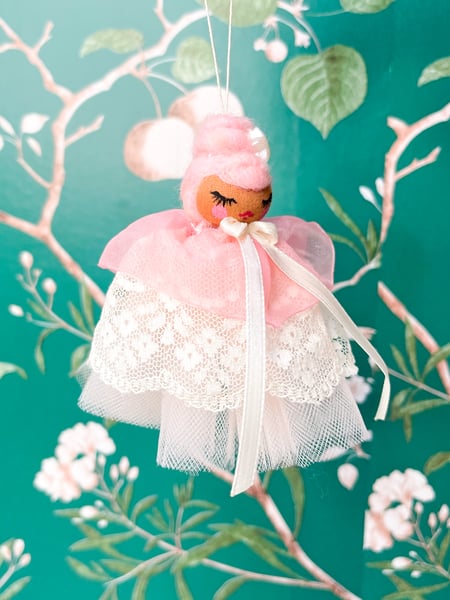 Image of Wool Ball Ornament Classic Mini Doll #6