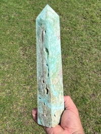 Image 1 of Large Blue Aragonite Obelisk #3072