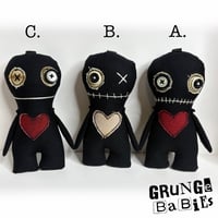 Image 1 of  Grunge Baby Bag Charm - Black