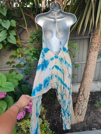 Image 6 of Mykonos tie dye jewelled jumpsuit - Beige