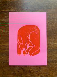 Image 3 of Cat and Dog blockprints!