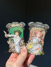 Image 1 of Der Schriftsteller und die tanzende Ente enamel pin set 