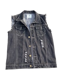 Image of Medium AC/DC Denim Vest