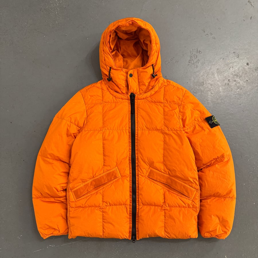 Image of AW 2019 Stone island Garment Dyed Crinkle Reps NY Down jacket, size small