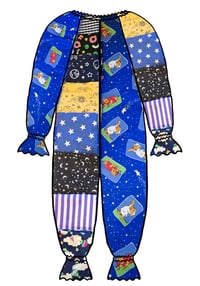 Image 1 of Sleepy Kidcore patchwork suit/dress (MTO)