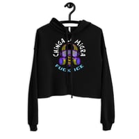 Chinga La Migra / FUCK ICE Prime Quality Cropped Hoodie