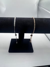 Image 1 of Diamanté string bracelet