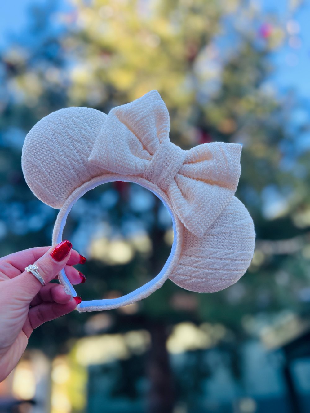 Image of Cream Cozy Sweater Ears