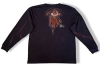 Image 2 of “WILD” BLEACH PAINTED LONG SLEEVE T-SHIRT XL