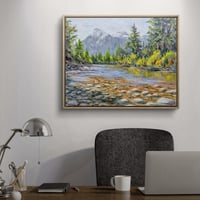 Image 2 of <h2>Vedder River Shallows </h2>Original Artwork <br />16 x 20<br />Oil on Canvas