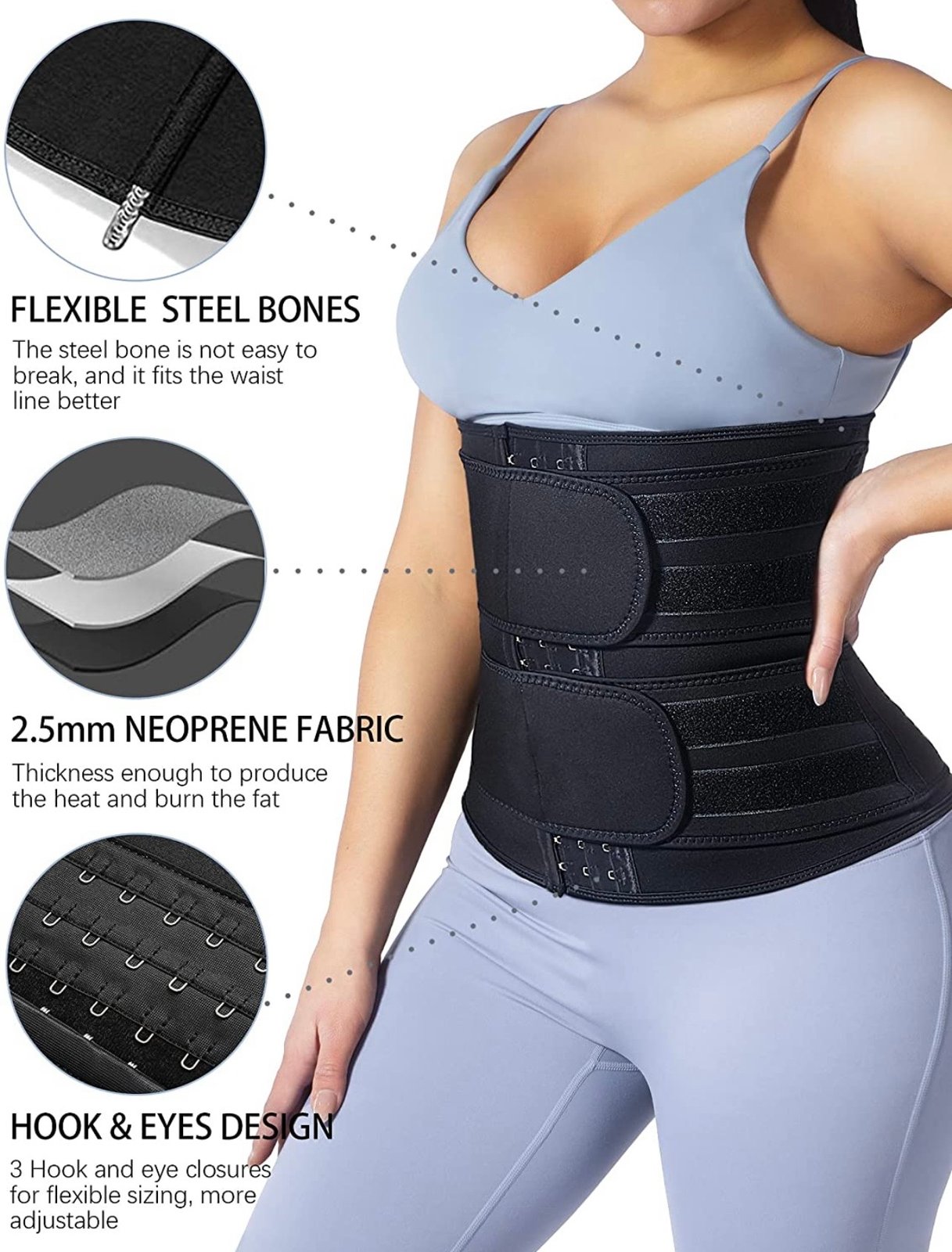 Two belt best sale waist trainer