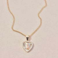 Image 2 of 2Tone Virgin Mary Necklace