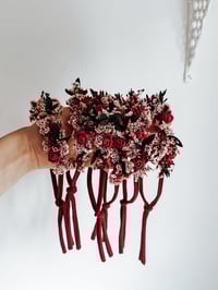 Image 2 of Festive red roses wreath halo