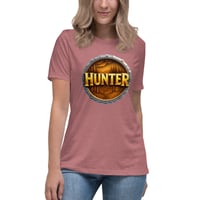 Image 11 of Women's Relaxed T-Shirt,  Hunter Emblem T-Shirt | Hunting Outdoor Graphic Tee