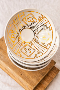 Image 1 of IMISSDRUGS gold lustre bowl