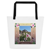 Image 3 of Hibiscus and Copper Windspinner -  Large Tote Bag