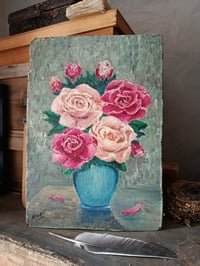 Image 7 of Peinture bouquet de roses roses 