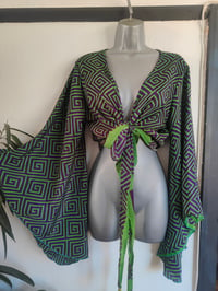 Image 1 of Stevie sari tie top with tassles