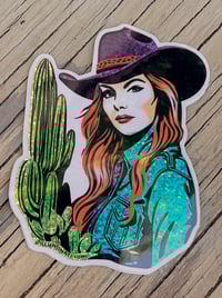 Cowgirl Sticker 