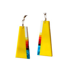 Image 1 of Sunrise Inlay Earrings 